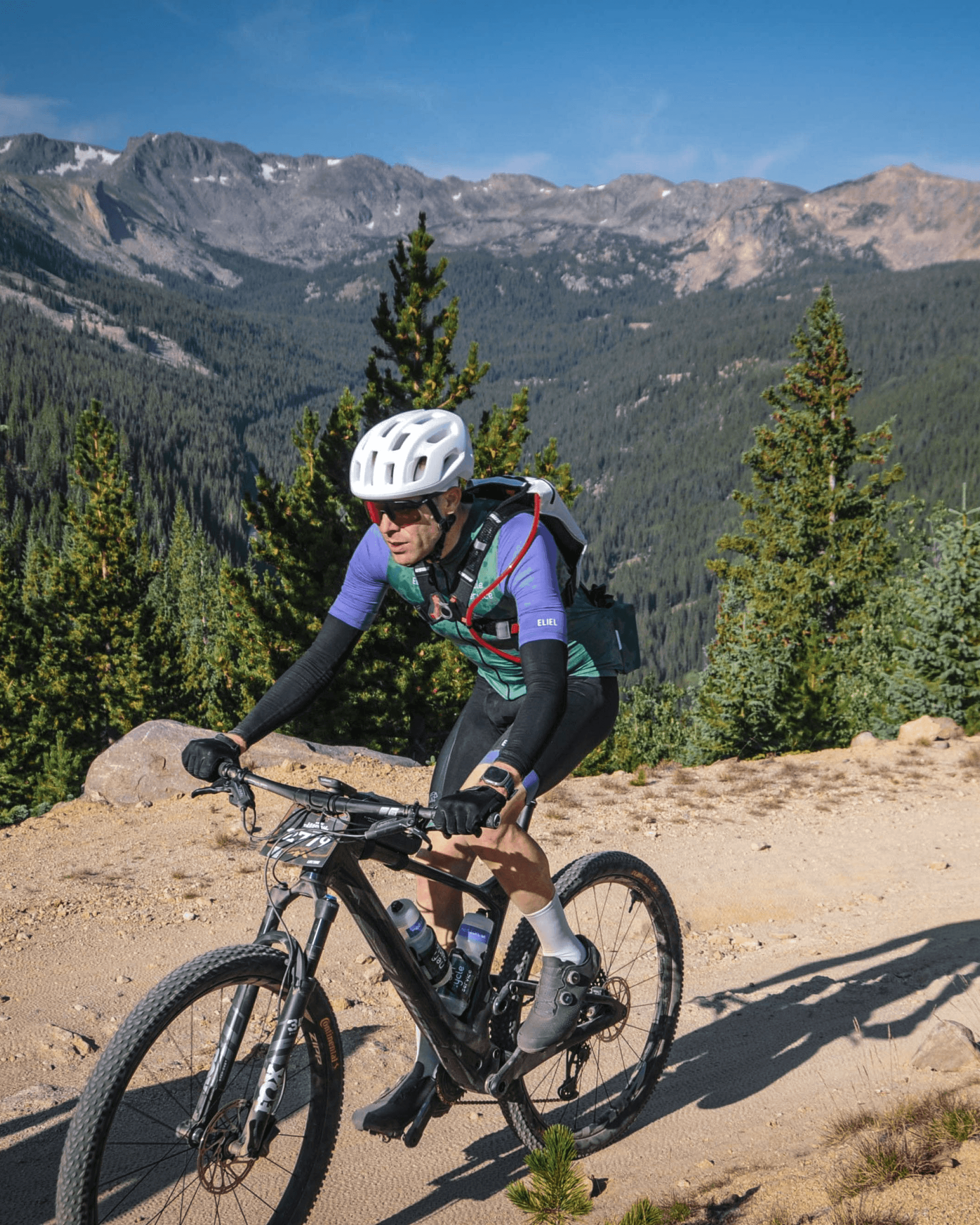 Chris Winterhack racing at the Leadville 100 MTB